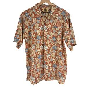 Pusser's West Indies Hawaiian Floral Camp Shirt M